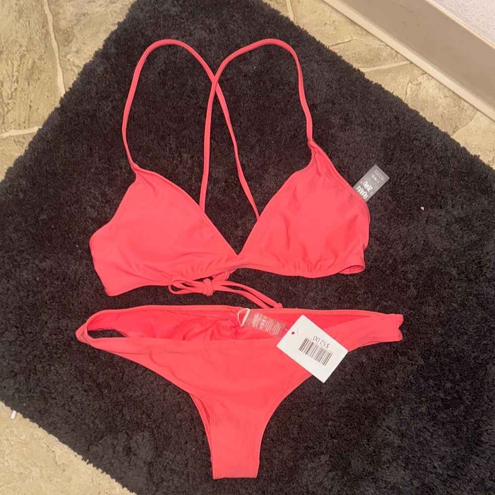 Double Zero Vibrant Coral Bikini